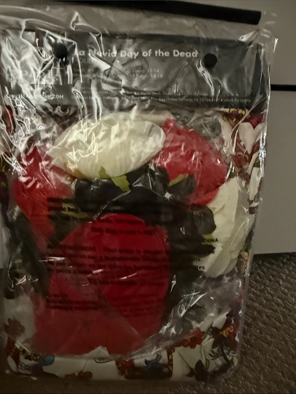 Spirit La Novia Day of the Dead Costume - Black, White, Red - Picture 4 of 5